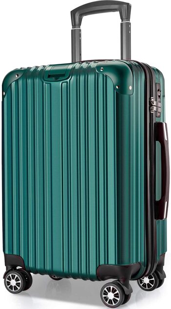 VARNICのスーツケースの見本画像（緑色）